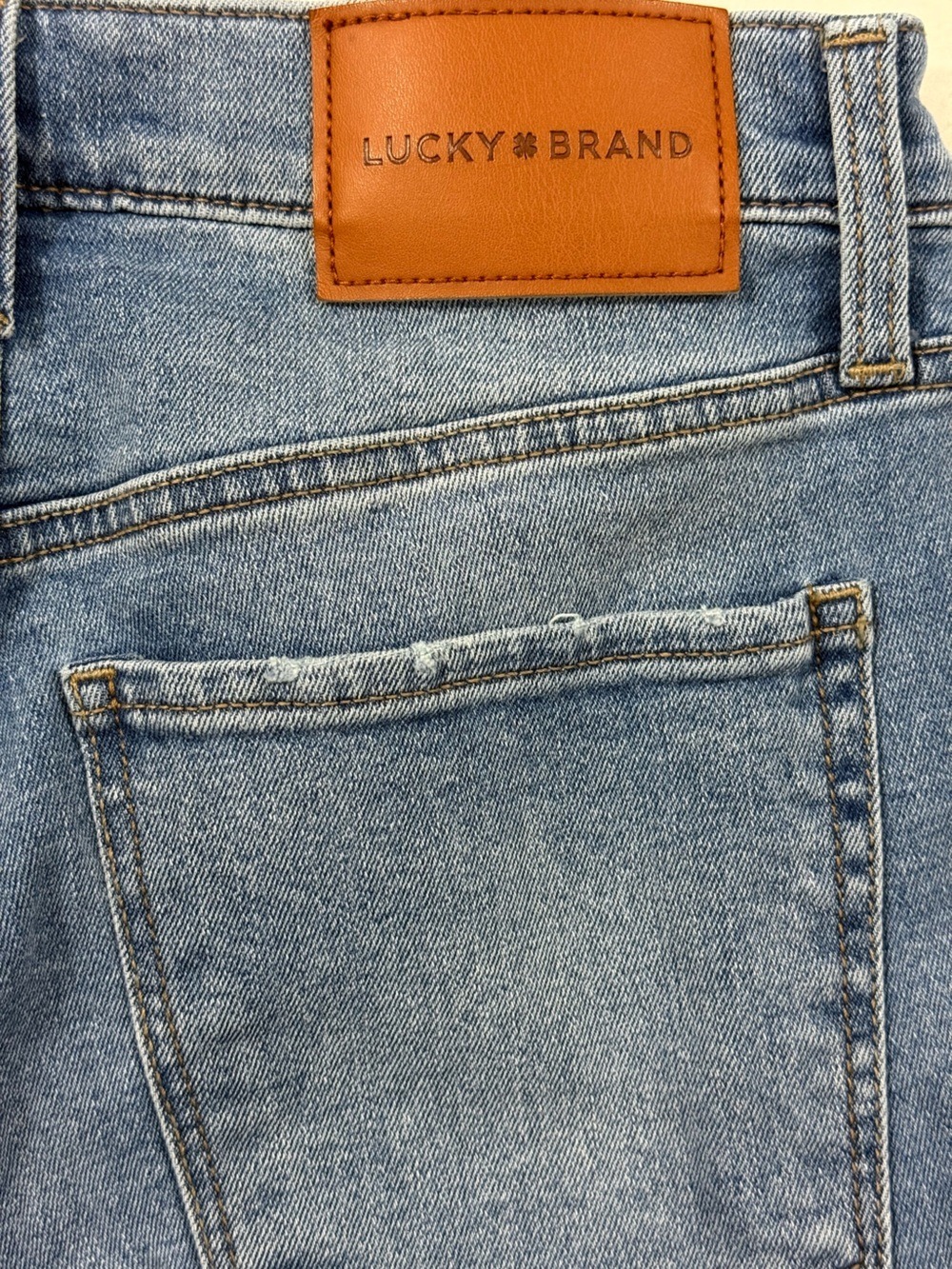 Lucky Brand Stevie High Rise Flare Jeans Light Wash Raw Hem Women’s 28 - Picture 5 of 13